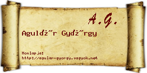 Agulár György névjegykártya